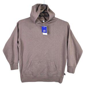 Womens JoyLab Mauve Fleece Hoodie Long Sleeve Cotton Blend Size S